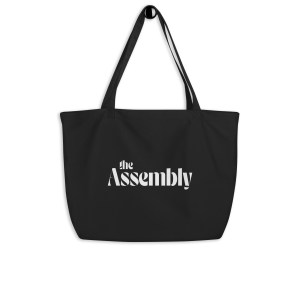 Large organic tote bag