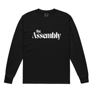 Garment-dyed heavyweight long-sleeve shirt